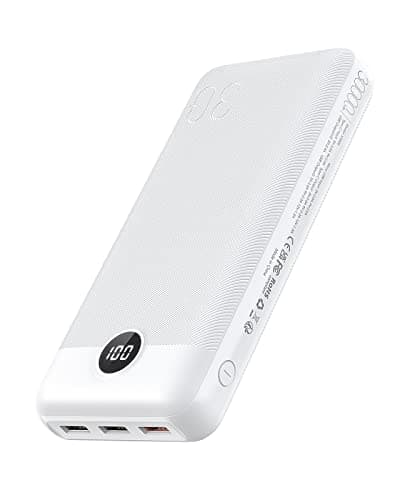 VEGER 30000mAh Bateria Externa Power Bank con Pantalla LED Bateria Portatil USB C Carga rapida PD 20W QC 3.0 con 2 Entradas y 4 Salidas Compatible con iPhone, Samsung, Huawei, Tableta y más