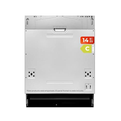 EVVO Lavavajillas integrable Di.2 PRO, 60 cm, Capaciadad 14 Cubiertos, Indicador luminoso fin programa, Programa Rápido 30 Minutos, 8 Programas, Bandeja superior Ajustable, Programa Media Carga