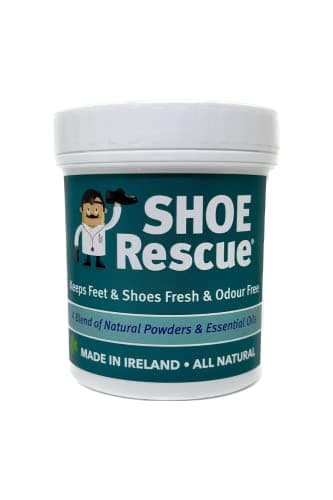 Foot and Shoe powder 100g - Foot odour remover and eliminator - Developed by a registered podiatrist Shoe Rescue is a completely natural deodorant remedy to eliminate smelly shoes and feet - Contains beautiful essential oils Tea Tree Lavender and Peppermint - Also helps Athletes foot and keep feet fresh …