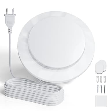 Ventilador De Baño De 100 mm, Potente Ventilador De Pared De Ventilación De 130 m³/h, Ventilador De Baño Silencioso De 12 Vatios, Eliminación Rápida De La Humedad, Fácil De Instalar En El Techo, Baño