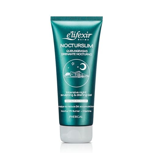 Elifexir Nocturslim – Crema Quemagrasas Intensiva | Gel Reductor Lipoescultor Noche | Drenante, Anticelulítico y Reafirmante Potente | Frescor y Rápida Absorción. 200 ml
