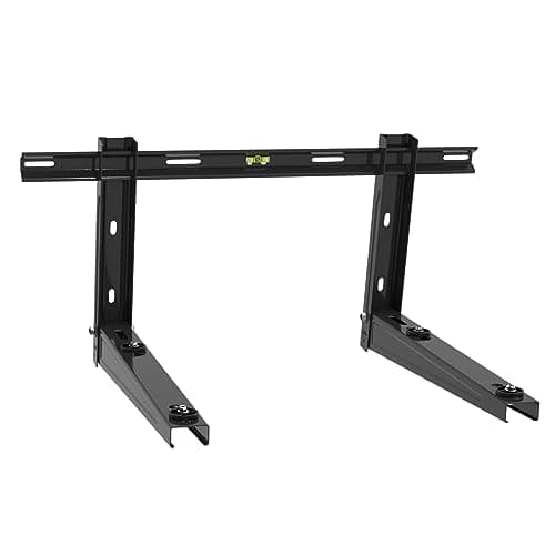 Cherbowing Soporte de pared universal para aire acondicionado exterior 550 mm 9000 – 36000 BTU hasta 160 kg, consola de pared para aire acondicionado split y bomba de calor, resistente y estable