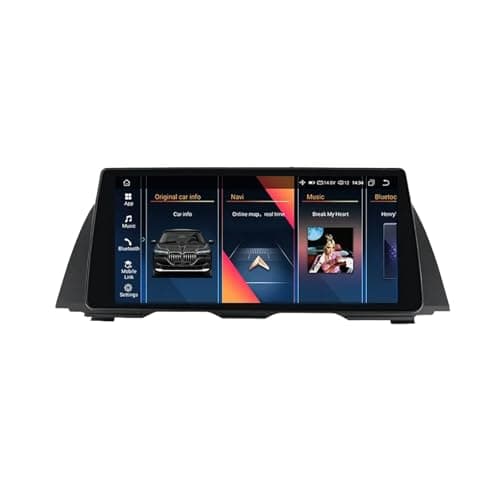 Estéreo para automóvil Android 12.0 de 2 DIN con pantalla táctil de 10,33 pulgadas para BMW Serie 5 F10/F11 2011-2016 con Carplay navegación GPS controles en el volante con cámara de respaldo AHD/BT