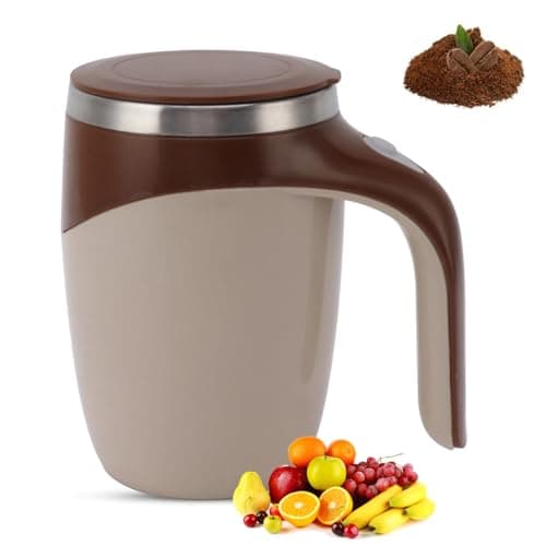 ciciglow Taza de café con Agitación Magnética Automática, Taza de Agitación Automática Recargable por USB, Taza de Mezcla Eléctrica para Cacao con Leche en Office Kitchen Travel 380ML