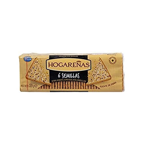 Hogareñas Crackers con cereales sabor 6 semillas 189g, 1 unidad