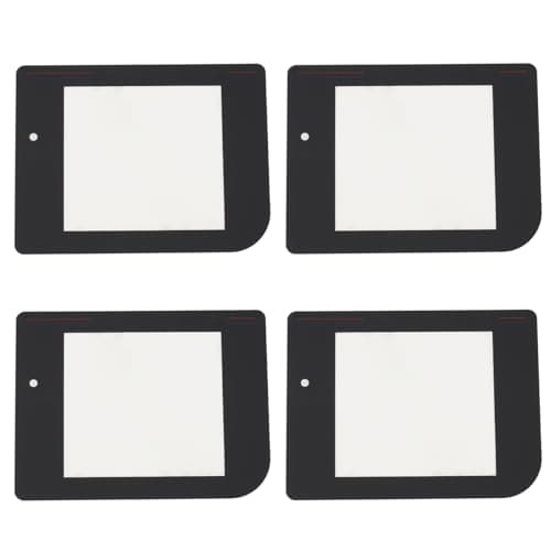 SG Store 4 paneles de pantalla negros de repuesto compatibles con Nintendo Game Boy Classic Model DMG-01, panel frontal vintage Game Boy
