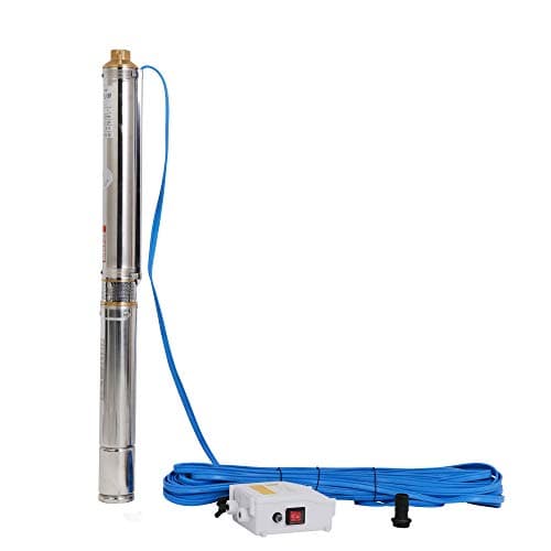 SHYLIYU Bomba de Pozo Profundo Bomba Sumergible de Acero Inoxidable Diámetro de 4 "OD Bombas de Agua Salida de 2" Bomba de Potencia de 220V-240V / 50Hz 1.0hp