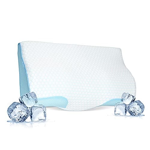 Funda de Almohada viscoelástica Derila - Control de Temperatura para Almohada Cervical Derila. El Material de la Funda Blanca Garantiza Ajuste y sueño Almohada antirronquidos Derila.
