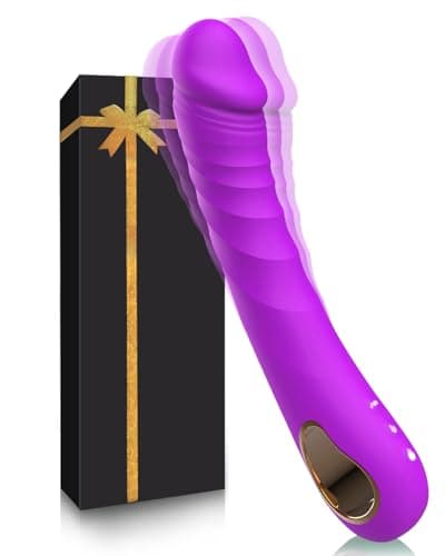 Vibradorador Mujer Juguetes Eroticos Dildo Realista Vibrador con 10 Modos Vibradores Consoladores.. para Mujer con Vibración Mujer Vibradorador Succionador Clítoris Juguete Sexualmujer (amatista)