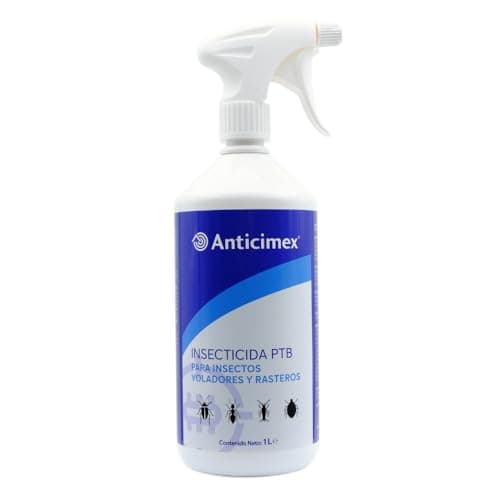 ANTICIMEX Insecticida Rastreros y Voladores | Elimina de Forma Eficaz Todo Tipo de Insectos | Insecticida cucarachas, Hormigas, Moscas, Avispas, Pececillos de Plata | Permetrina y Tetrametrina | 1L