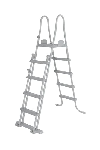 Bestway Escalera para Piscina, de 52'/1,32 m abatible y con Seguro