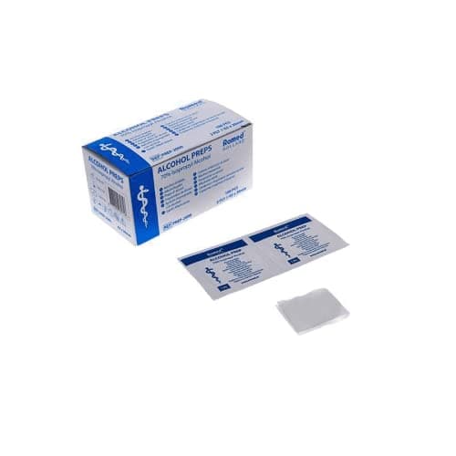 Hisopos de Alcohol 2-capas 65 X 30mm Hisopo Alcohol 100 Unidades