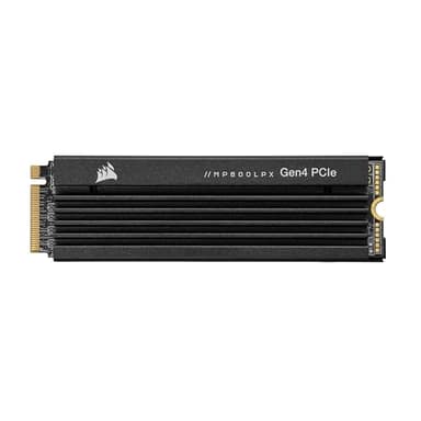 Corsair MP600 Pro LPX 2TB PCIe Gen4 x4 NVMe M.2 SSD, para PS5 (7.100 MB/s Velocidad de Lectura Secuencial y de Escritura Secuencial 6.800 MB/s, 3D TLC NAND de Alta Densidad) Negro