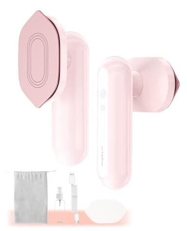 Mini Plancha para viajes inalámbrica, con conector Type-C para voltaje mundial, plancha portátil para la ropa sin vapor, calentamiento rápido, conveniente para viajes y en movimiento