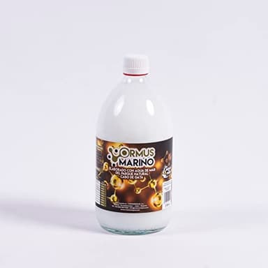 Ormus Marino- Ingredientes: 95% Agua de Mar 5% Agua Desmineralizada - Oro Monoatómico - Aqua de Mar - Captada enParque Natural Cabo De Gata -1 unidad -1 litro