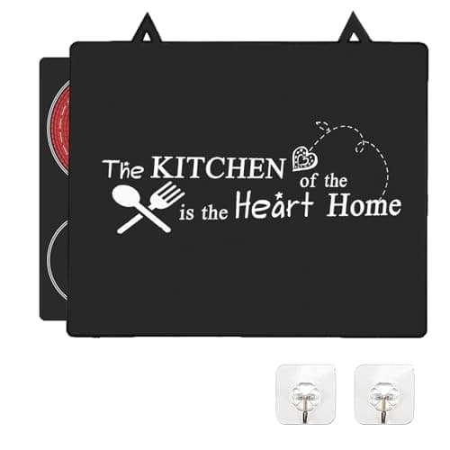 Alfombrilla protectora para placa de inducción, Placa de Cubierta de Cocina,Tapete de Inducción Silicona 62 * 53cm con 2 ganchos, alfombrilla protectora antideslizante para estufas, encimeras (01)
