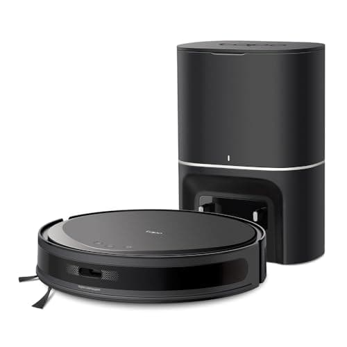Tapo RV20 MAX Plus – Robot Aspirador y friegasuelos 4 en 1, succión de 5300 Pa, Vaciado automático de 3 L, navegación LiDAR+IMU, Limpieza Inteligente IQ+, Limpieza Personalizable, Control aplicación