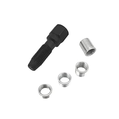 ZKTOOL 5 Piezas M14 x 1.25 Kit de Reparación de Roscas de Bujía, Kit de Roscado de Cabeza de Cilindro, Herramienta de Reparación de Roscas de Cilindro de 14 mm Reamer, 4 Insertos de Rosca