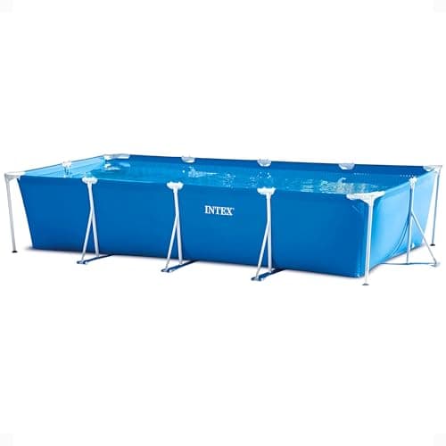 Intex 28273NP Small Frame - Piscina Desmontable Tubular, 450 x 220 x 84 cm, 7.127 litros, Color Azul