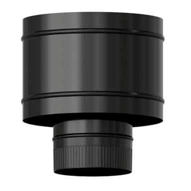 WOLFPACK LINEA PROFESIONAL Terminal Antirrevocante Estufa Vitrificado Negro Ø 120 mm. Sombrero Tubo Chimenea, Sombrero Tubo Humo, Sombrero Tubo Calefacción