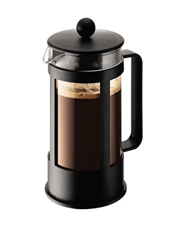 Bodum Kenya French Press 3 Cups 0.35 L Cafetera émbolo, Vidrio, plástico, Acero, Negro, Inches