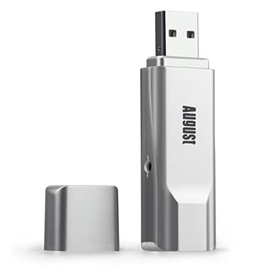 Sintonizador de TV USB HD, August DVB-T210, Ver televisión Digital en Full HD, en computadoras portátiles y de Escritorio, Tarjeta de televisión Externa para Windows 11/10/8/7