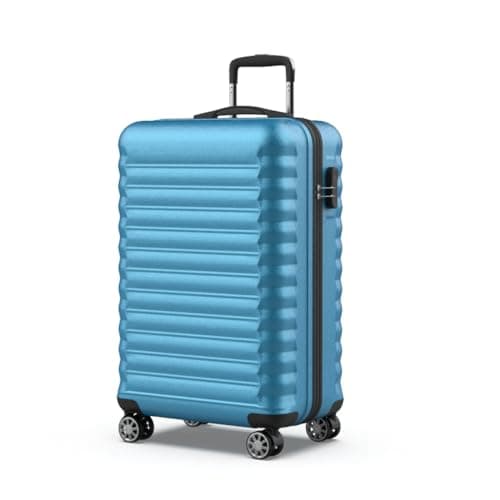 NUMADA - Maleta de Viaje Mediana 18Kg Upfly 24' ABS (63x39,5x26,8cm) con Cierre de Combinación y 4 Ruedas Dobles 360 | Resistente | Ligera | Interior Compartimentado | Azul Eléctrico