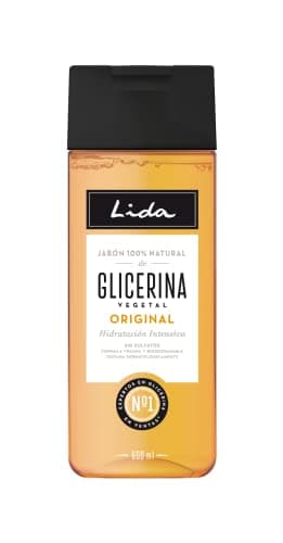 Lida - Jabón Líquido 100% Natural de Glicerina | Gel de Ducha y Baño | Limpia, Protege e Hidrata en Profundidad todo Tipo de Pieles | Elaboración Tradicional - 600 ml
