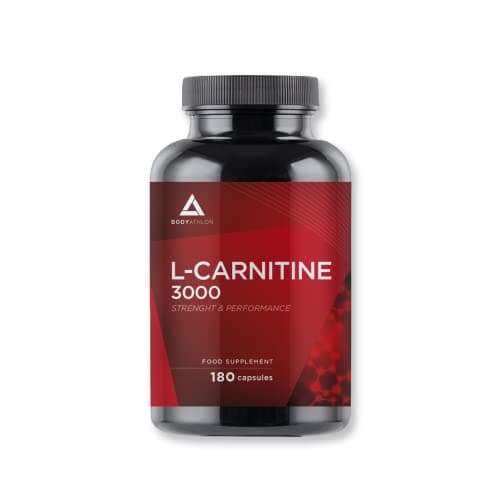 Bodyathlon– L Carnitina 3000 Cápsulas– 180 cápsulas 100% L-Carnitina- Certificación IFS- Aumento de Energía y resistencia –Mejora el rendimiento y la recuperación- Suplemento Deportivo- Vegano