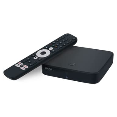STRONG - Streaming Box Android TV + TDT 4K UHD - SRT420 - Chromecast Built-in - Compatible con la Asistencia Vocal Google - Dolby® Digital & Dolby® Digital Plus - Fácil de Instalar - Negro