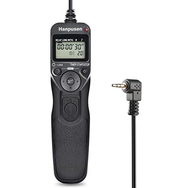 AODELAN Compatible con disparador de cámara Canon, disparador de disparador de cámara digital, intervalómetro para Canon/Fuji/Olympus OM-D OM-1, E-M1X, E-M1 Mark II, E‑M1 Mark III
