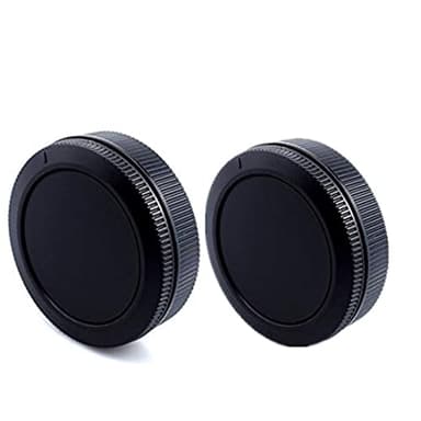 2 x Lens posterior Cap+2 piezas Tapón Cuerpo para Canon EOS R5/ R6/R/EF RP More para Canon RF Mount Lens(2 juegos)
