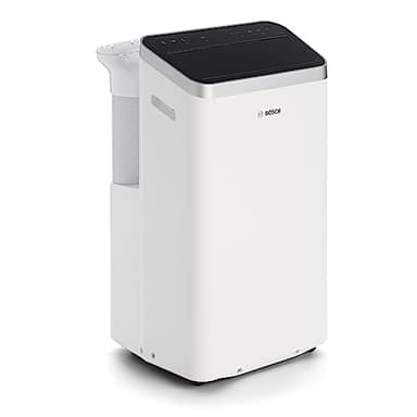 Bosch Cool 5000 con Tecnología Inverter AC Portátil - 3 en 1: Aire Acondicionado, Deshumidificador, Ventilador - 3,4 kW, Habitaciones de hasta 46 m² - Con Modo Automático, Silencioso y Sleep
