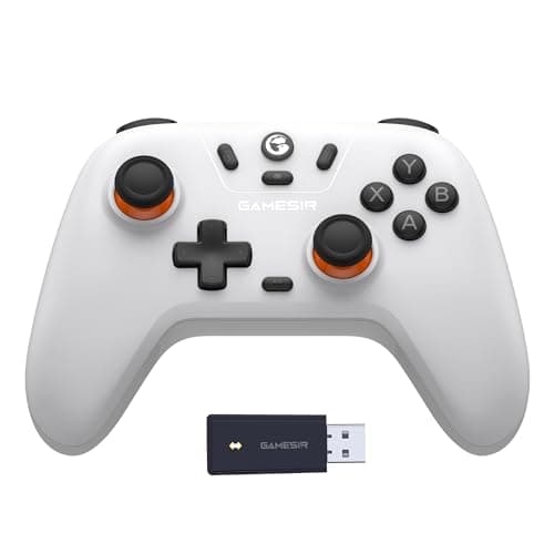 GameSir Nova Lite Controlador Inalámbrico, Conectividad Tri-Modo, Joystick Gamepad para PC con Windows/Switch/Stem/iOS/Android, con Disparador de Efecto Hall, DualVibration, Turbo, Motion (Blanco)