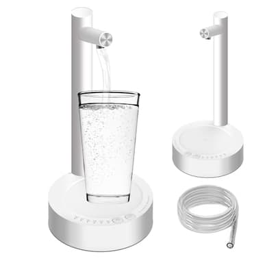 Dispensador De Agua, Dispensador De Agua para Garrafas, Dosificador De Agua, Potable Grifo para Garrafas De Agua, Inteligente Dispensador Agua Electrico para Oficina, Aire Libre, Hogar (Blanco)