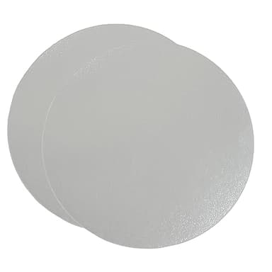 Bases Redondas para Tartas 30cm Ø | Grosor 1 mm | Pack de 10 Plata | Soporte Expositor para Bizcochos, Pasteles y Dulces en Cartón | Color Plateado
