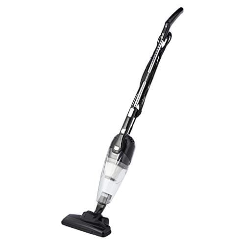 Amazon Basics Aspirador de barra, dispositivo 2 en 1 con cable, motor ECO, filtro HEPA, bajo peso, Negro