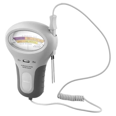 QWORK® Medidor Cloro y PH para Piscina, Probador de Agua para Piscina, Medidor de Cloro y PH Digital, para Piscina, Spa