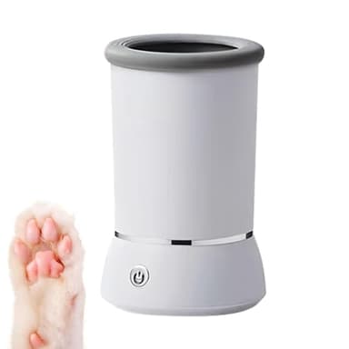 Limpiador Lavadora Automática Mascotas Desmontable Limpiador Patas Para Perro Limpiador De Patas Para Perros Electrico ABS Silicona USB Recargable Máquina De Limpieza De Pies Para Perros Medianos