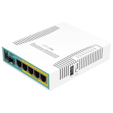 MikroTik Hex PoE with 800MHz CPU Hex PoE, IEEE 802.3at, RB960PGS (Hex PoE, IEEE 802.3at, 10,100,1000 Mbit/s, 800 MHz, 16 MB, 128 MB, White)