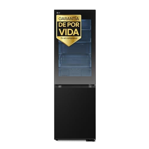 LG GBG5160CEV - Frigorífico Combi Instaview Door Cooling+, 1.86m, Clasificación C, Capacidad 352L, Acero Negro Grafito