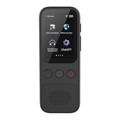 Traductor instantáneo sin wifi, dispositivo de traducción sin wifi requerido,Traductor portátil de idiomas extranjeros | 138 idiomas y acentos, traductor para empresas, no se requiere wifi