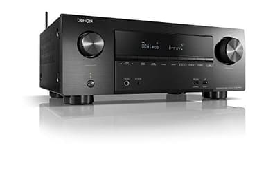 Denon 2600H, Receptor AV 7.2 Canales (WiFi, 4k, HDCP2.2, eARC, AirPlay 2, HEOS, Compatible con Alexa), Bluetooth USB Ethernet, Negro
