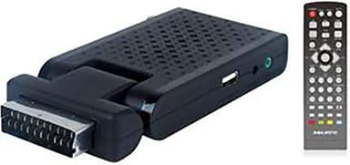 Majestic DEC 663N - Mini DECODIFICADOR Digital TERRESTRE DVB-T/T2 HD, SCART/HDMI, Entrada USB 2.0 DE Alta Velocidad para Reproducir Archivos Multimedia