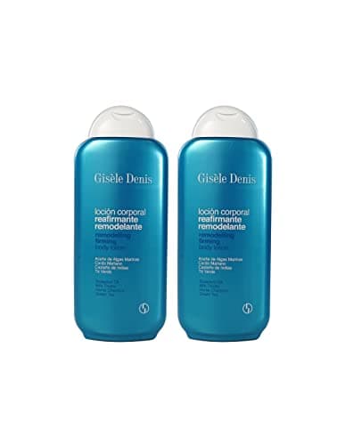 GISÈLE DENIS - Loción Corporal Reafirmante Remodelante, 2x400 ml, Crema de Cuerpo, con Aceite de Algas Marinas y Complejo Vegetal, Mejora Elasticidad y Tersura, Piel Firme y Suave