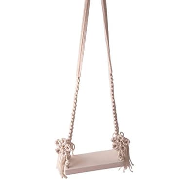 Silla columpio para bebé Fotografía Prop Posando Accesorios Accesorios de madera Fondo de foto para adorno Decoración de cumpleaños al aire, Blanco