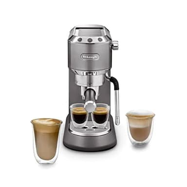 De'Longhi Dedica Arte EC885.M cafetera espresso con soporte de pantalla de 15 bar, rociador de espuma de leche