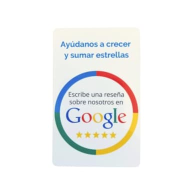 Tarjeta para Reseñas de Google | Aumenta tus reseñas en Google | Tarjeta NFC para Conseguir Reseñas de Google | Compatible con Android e iOS | Aumenta la Visibilidad de tu Negocio (1)