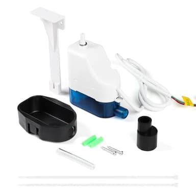 SWAWIS Bomba de Condensado para Aire Acondicionado, con 70ml Depósito de Agua, Caudal Máximo de 24 l/h, Altura MAX de Impulsión 10 m, 19dB Bomba de Drenaje para Acondicionadores de Aire de 10kW