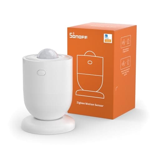SONOFF Sensor de Movimiento Zigbee SNZB-03P,Sensor de Alarma Antirrobo,Rotación 110º, Requiere Hub(se Vende por Separado),Control App eWelink,Compatible con Alexa, Google Home